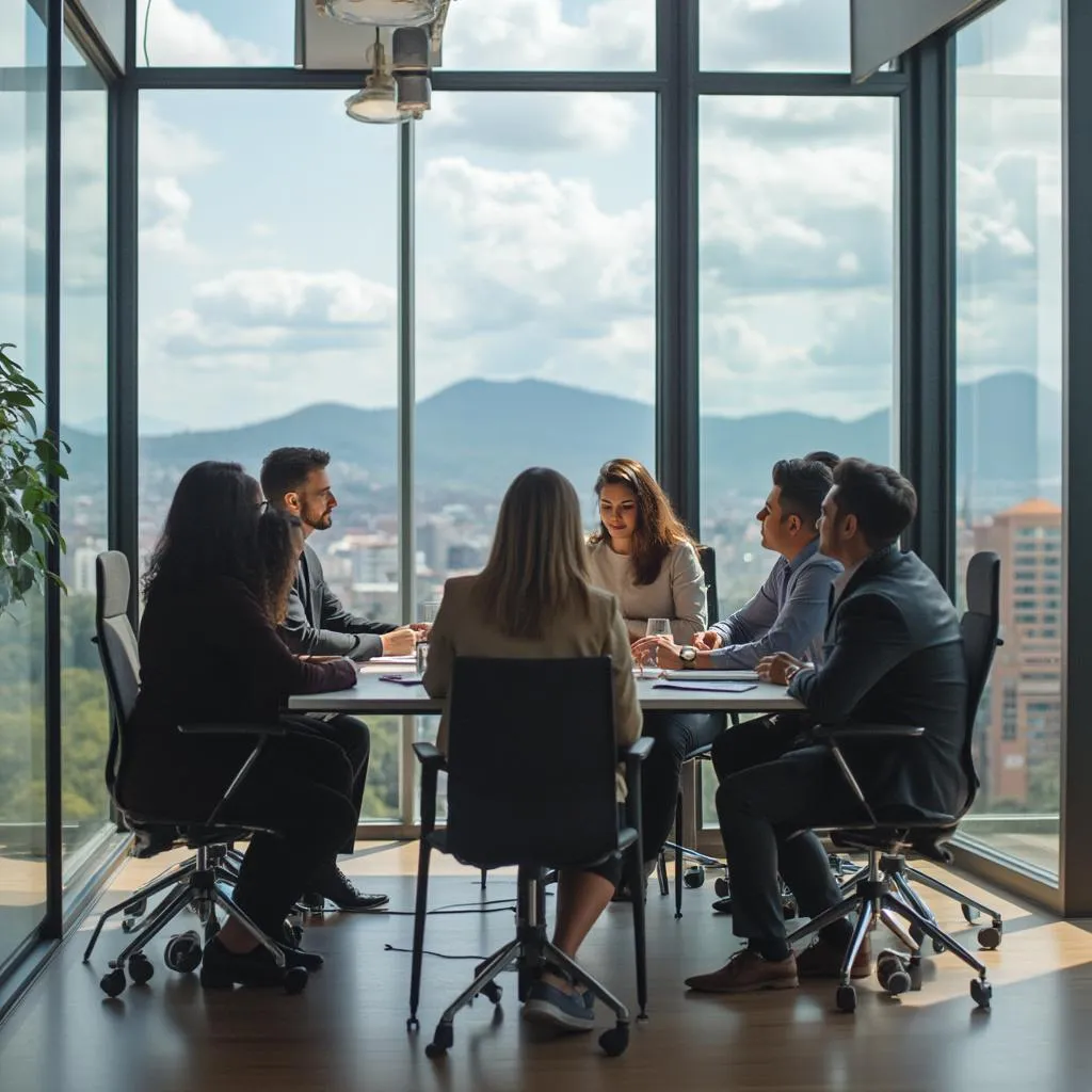 Equipo de ConsultCol trabajando juntos